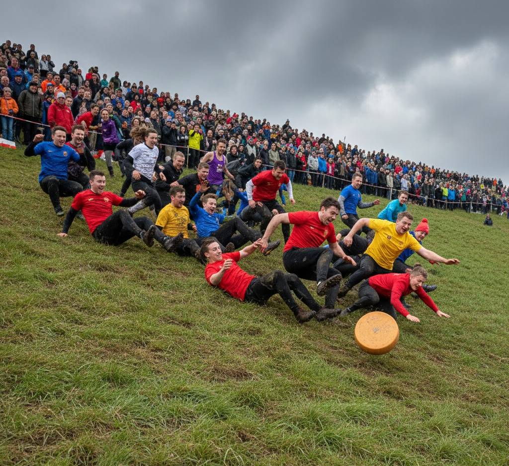 A sajttömb-gurítás